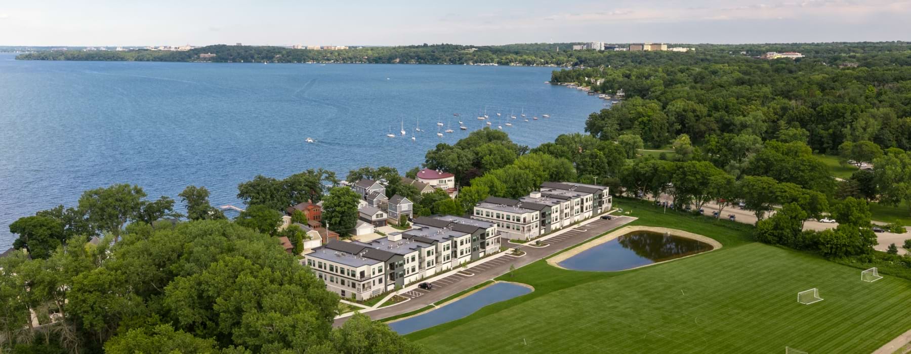Aerial photo of Allen Bay